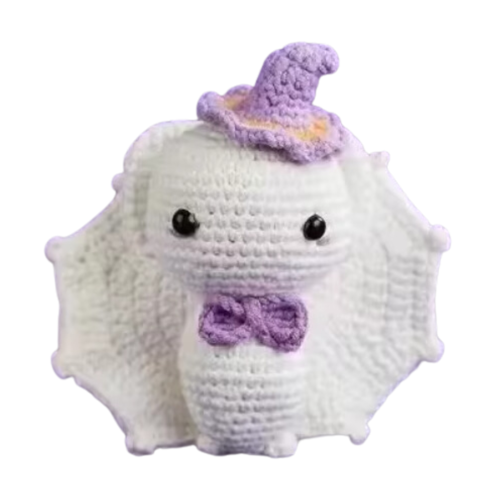 Kits de Crochet Créatifs d'Animaux pour débutants -Chauve-souris - Ozerty
