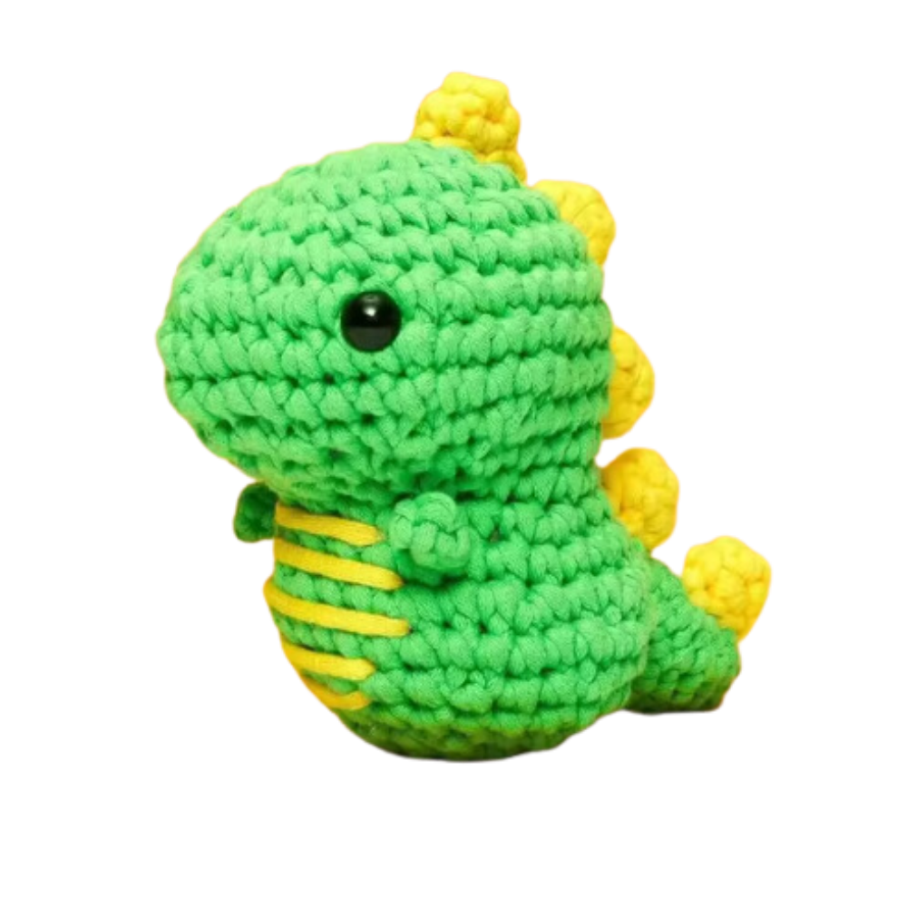 Kits de Crochet Créatifs d'Animaux pour débutants -Dinosaure - Ozerty