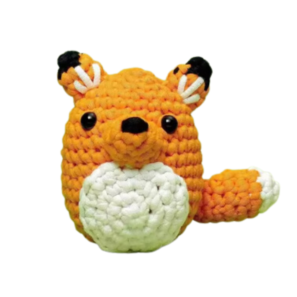 Kits de Crochet Créatifs d'Animaux pour débutants -Renard - Ozerty