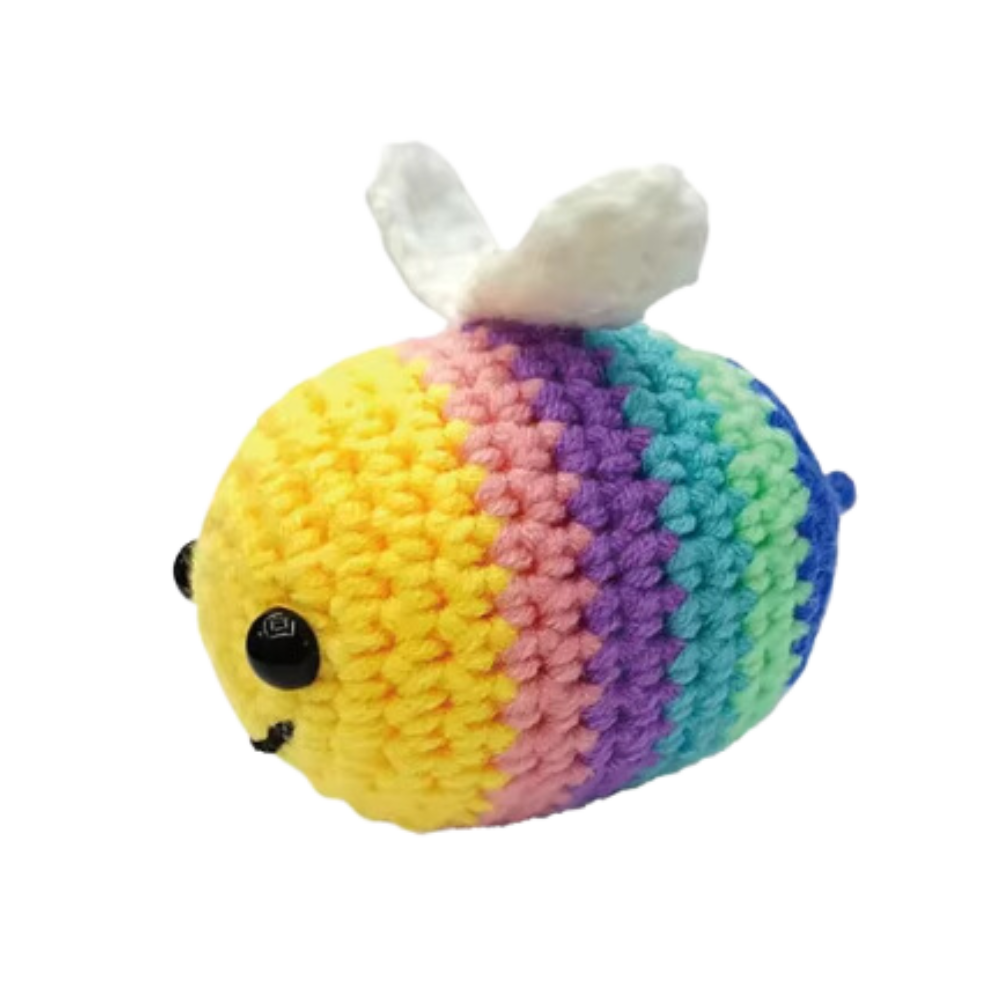 Kits de Crochet Créatifs d'Animaux pour débutants -Abeille heureuse - Ozerty
