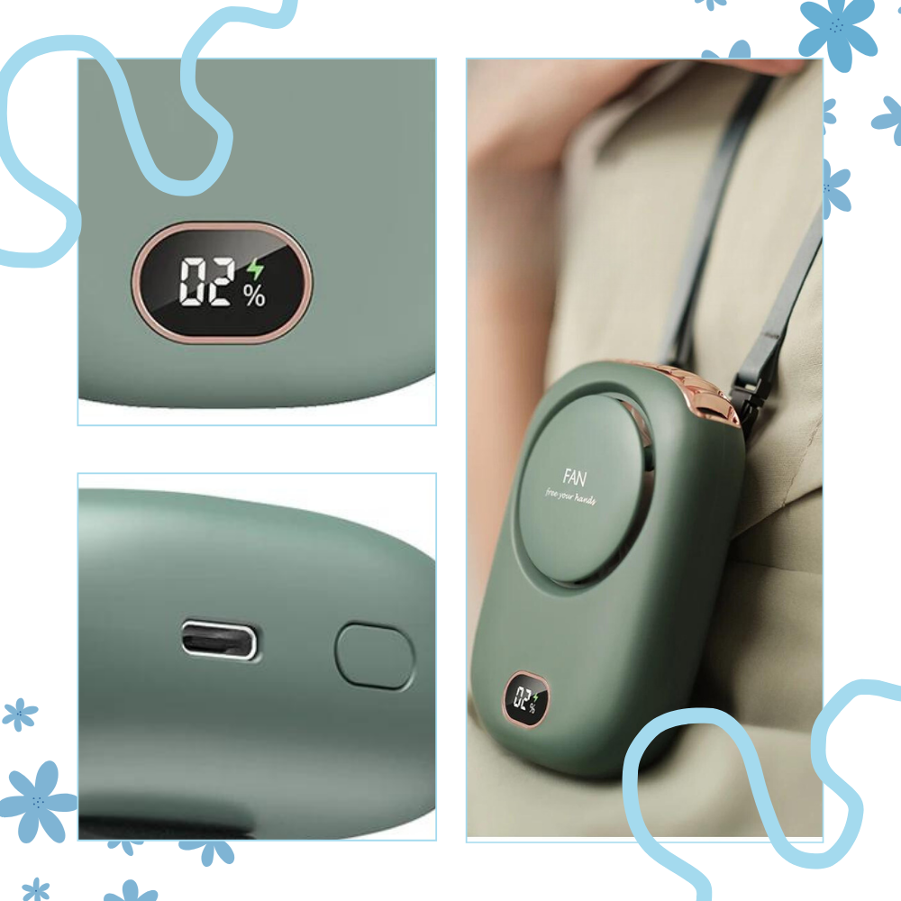 Ventilateur de cou portable sans pales - Ozerty