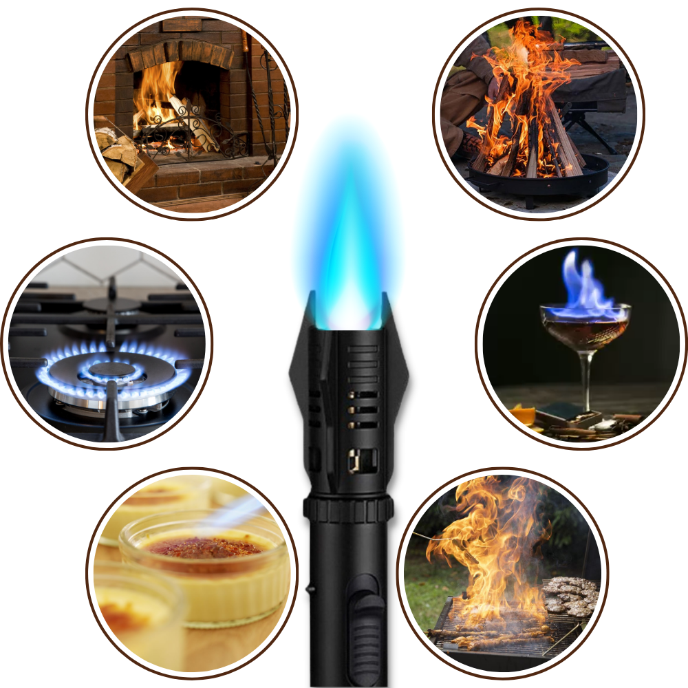Briquet coupe-vent flamme bleue
 - Ozerty