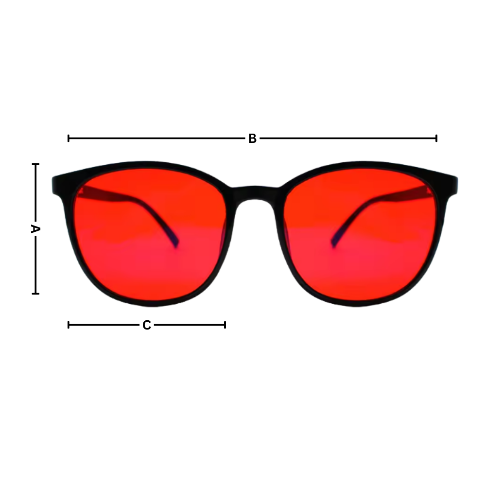 Lunettes rouges anti-fatigue à filtre bleu - Ozerty