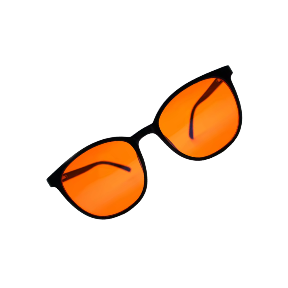 Lunettes rouges anti-fatigue à filtre bleu -Orange - Ozerty