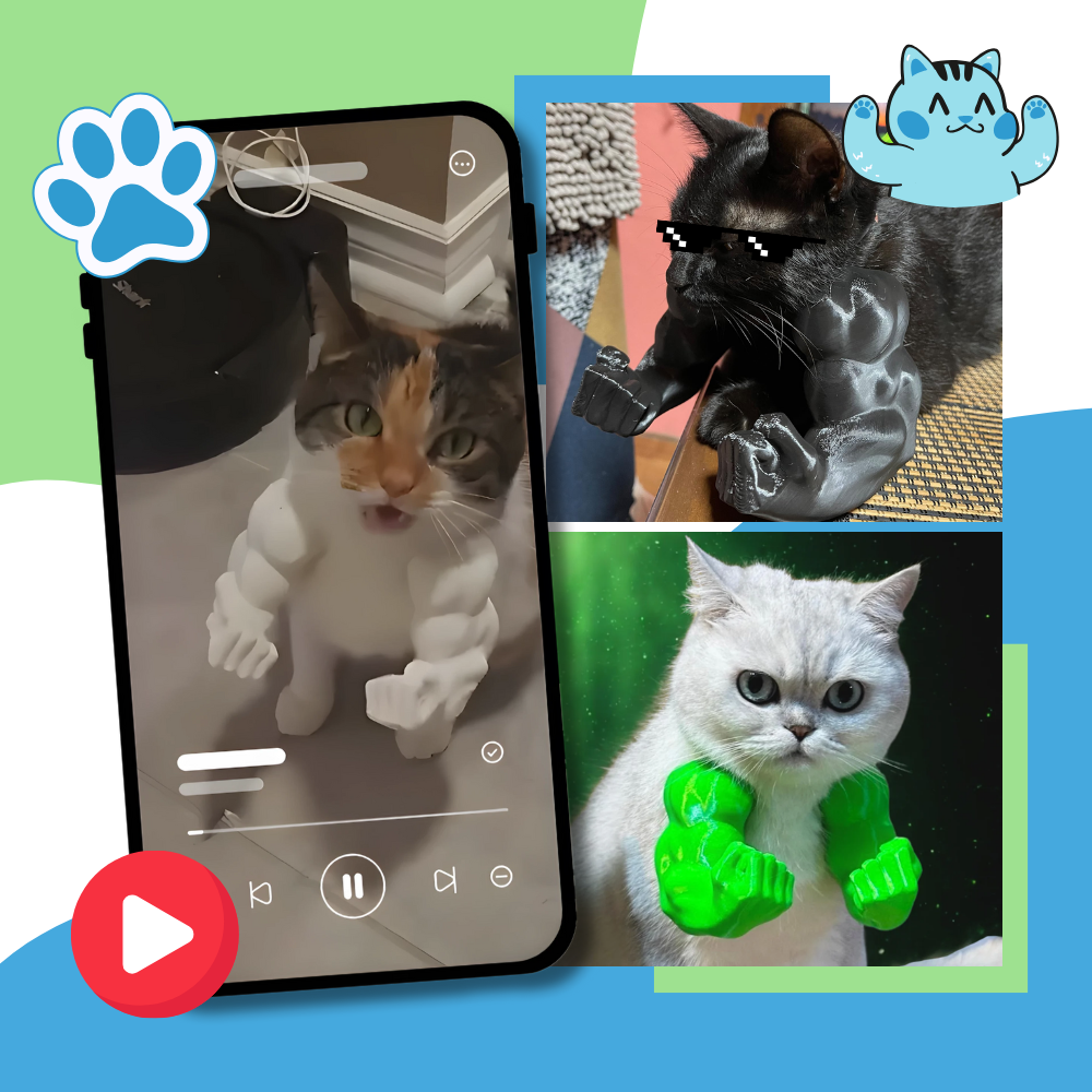 Costume pour chat bras de bodybuilder - Ozerty