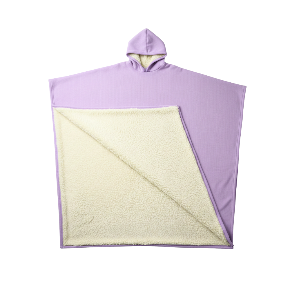 Cape couverture lestée à capuche -Lavande - Ozerty