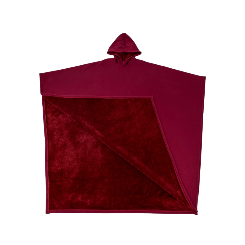 Cape couverture lestée à capuche -Rouge - Ozerty