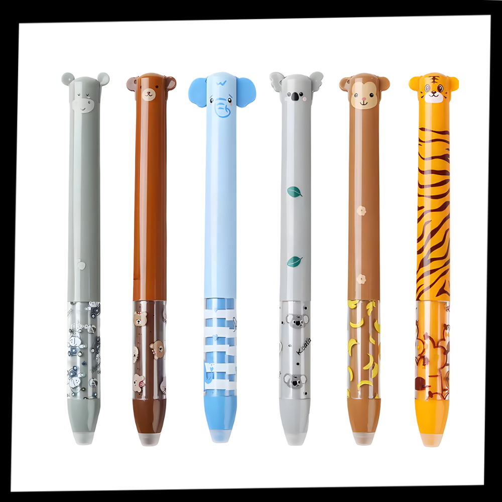 Stylos gel effaçable avec encre thermosensible - Ozerty