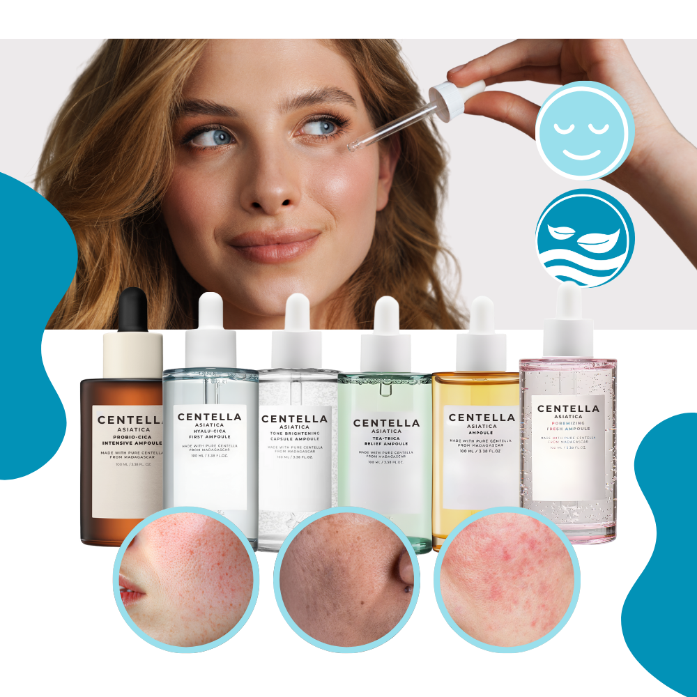 Gamme de sérum à la Centella en flacons-ampoules - Ozerty