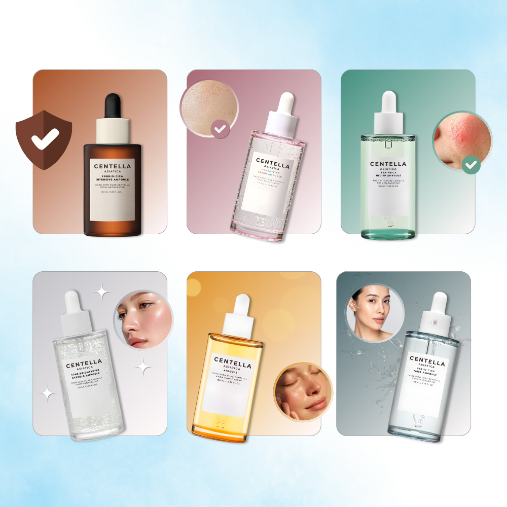 Gamme de sérum à la Centella en flacons-ampoules - Ozerty