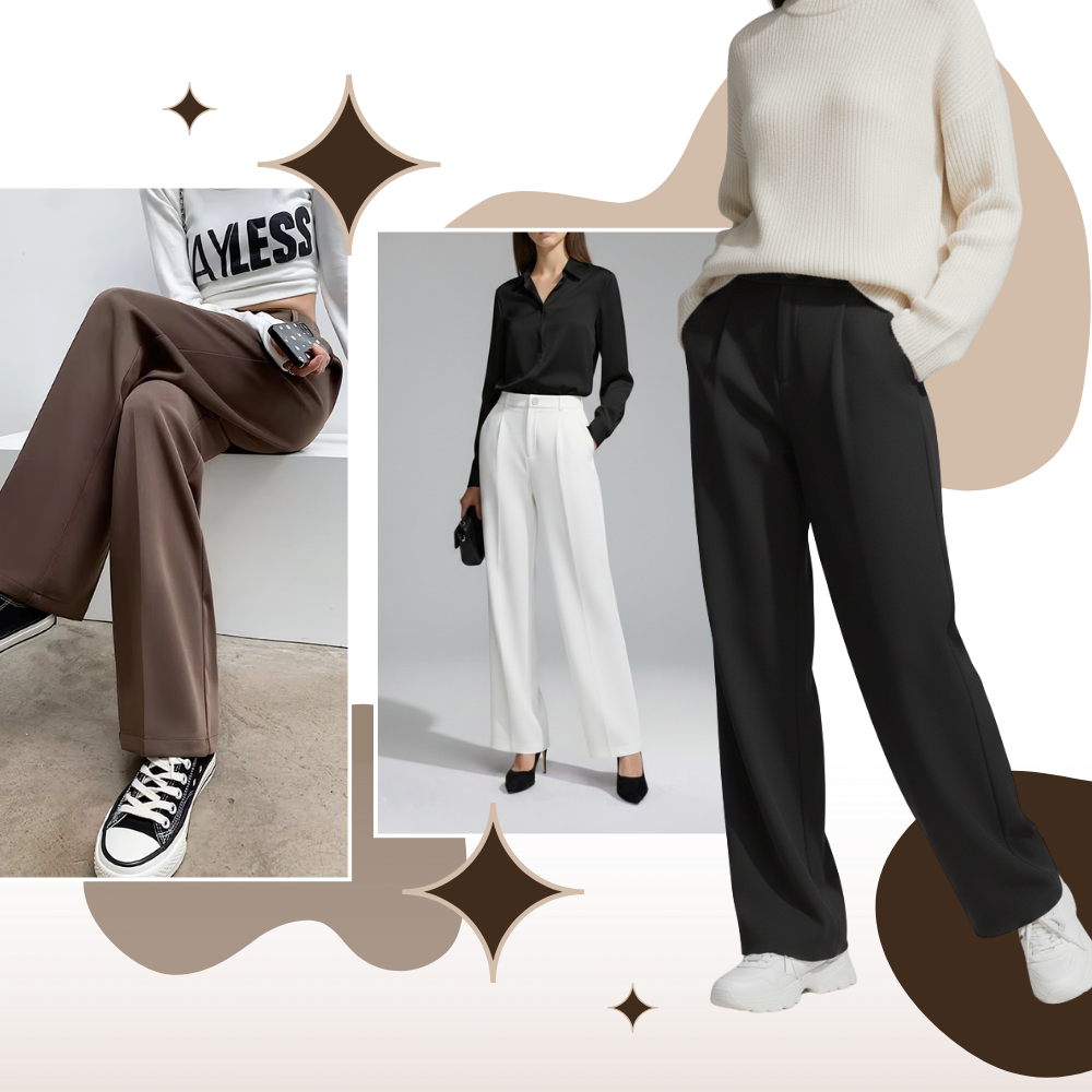 Pantalon chic à coupe large - Ozerty