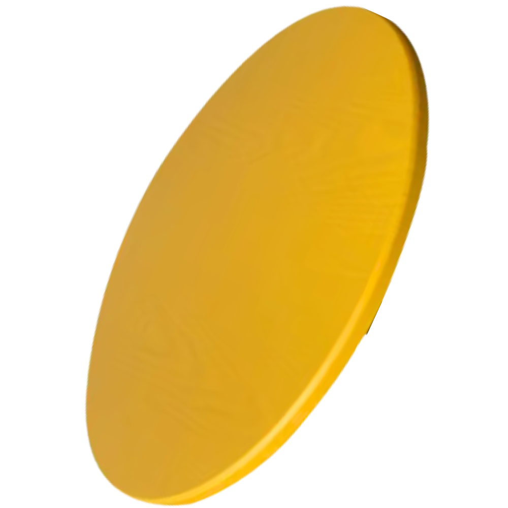 Nappe de table ronde -Jaune moutarde - Ozerty