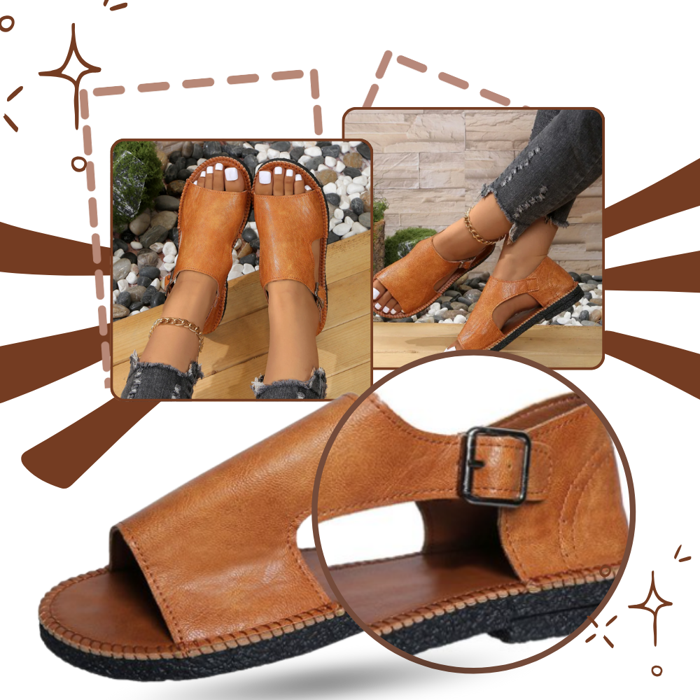 Sandales orthopédiques vintage chic - Ozerty