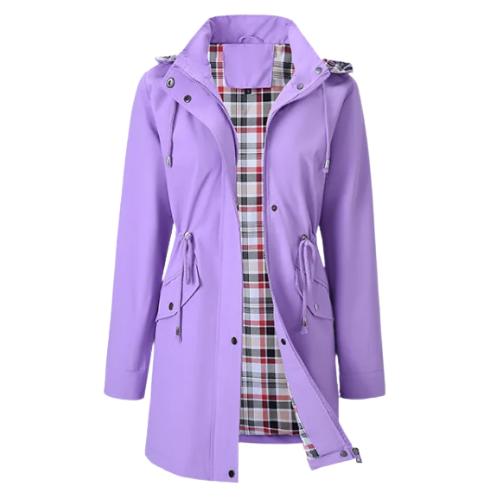 Trench-coat chic et imperméable -Violet - Ozerty
