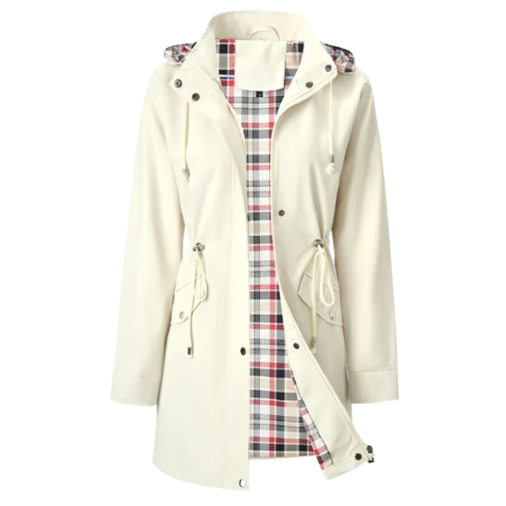 Trench-coat chic et imperméable -Blanc - Ozerty
