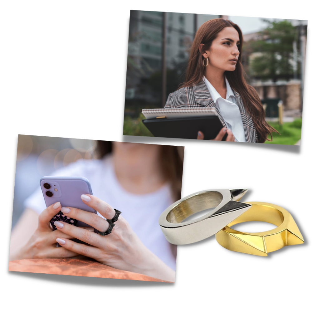 Bague d'autodéfense oreilles de chat - Ozerty