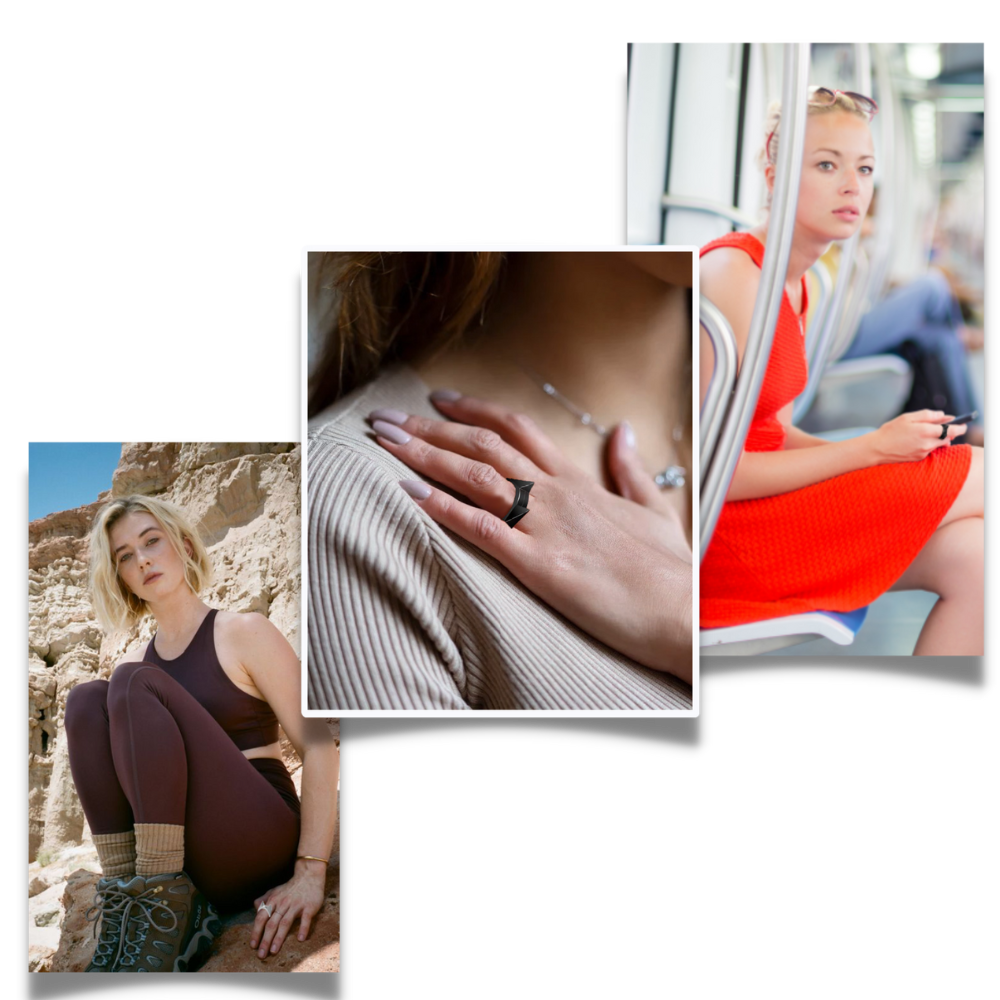 Bague d'autodéfense oreilles de chat - Ozerty