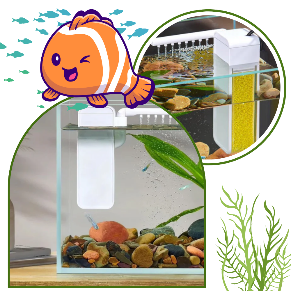 Pompe à filtre pour aquarium anti-colmatage - Ozerty