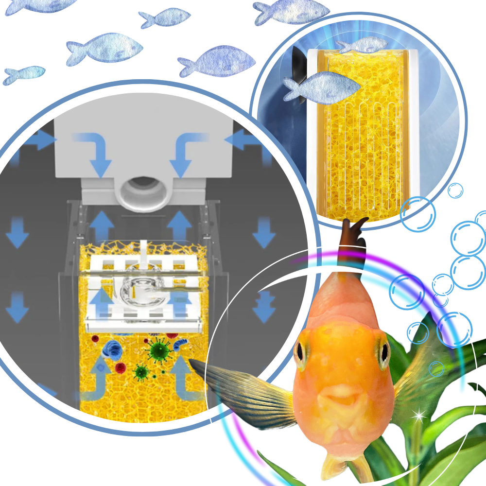 Pompe à filtre pour aquarium anti-colmatage - Ozerty