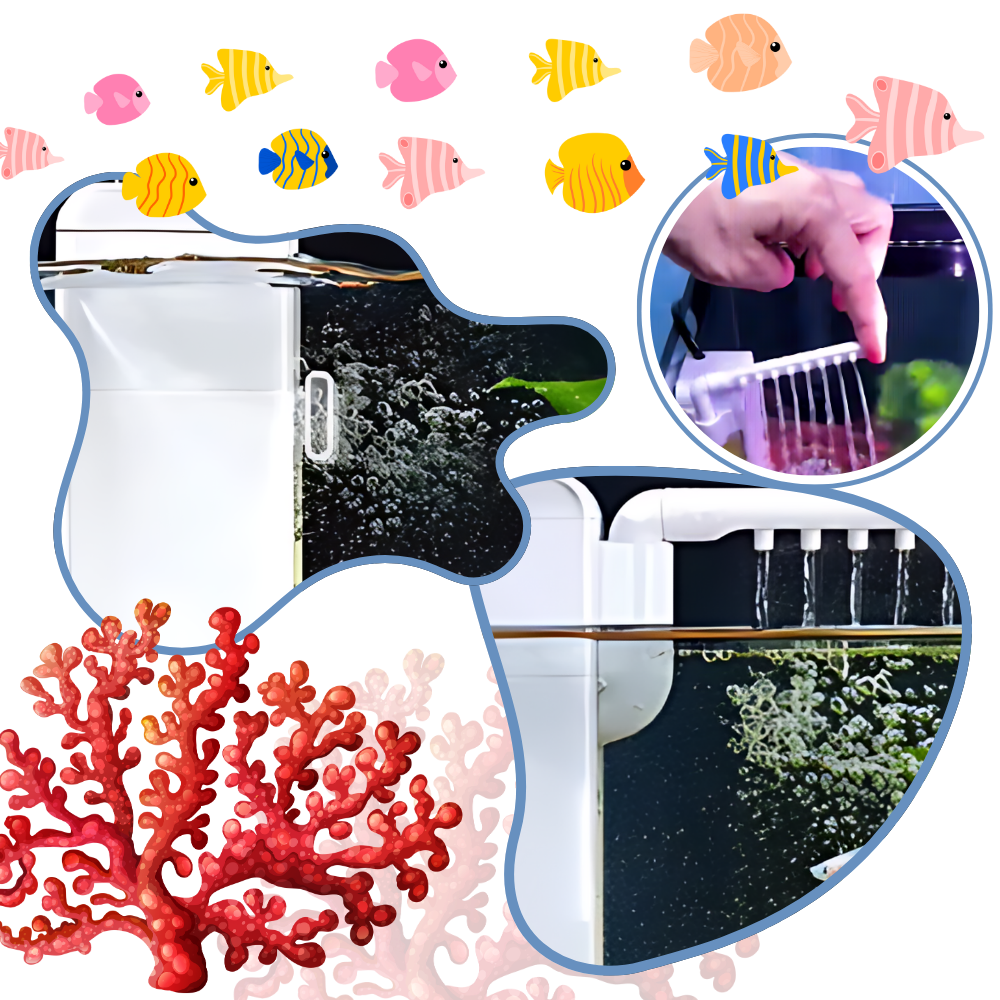 Pompe à filtre pour aquarium anti-colmatage - Ozerty