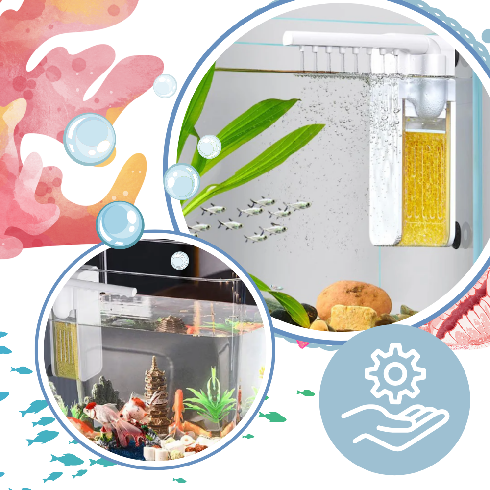 Pompe à filtre pour aquarium anti-colmatage - Ozerty