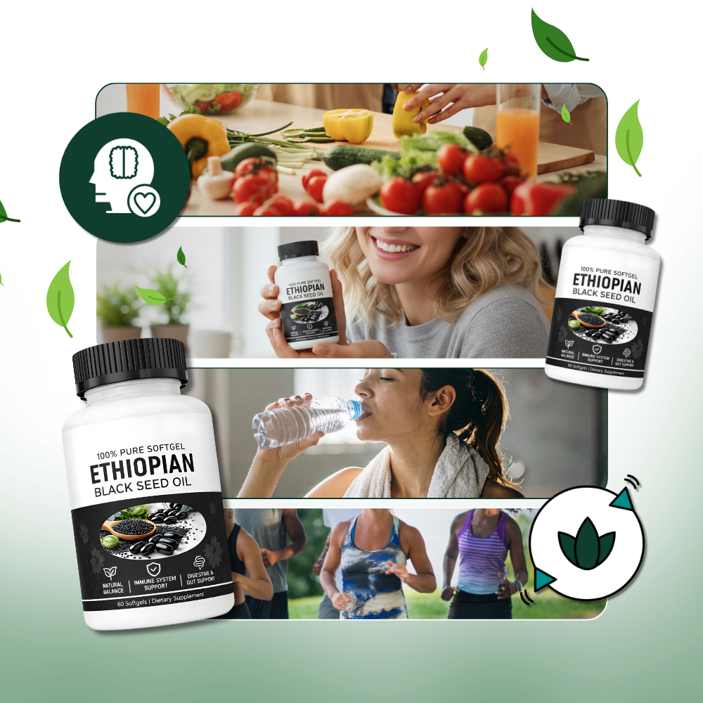 Capsules d'huile de graines de Nigelle pressées à froid - Ozerty