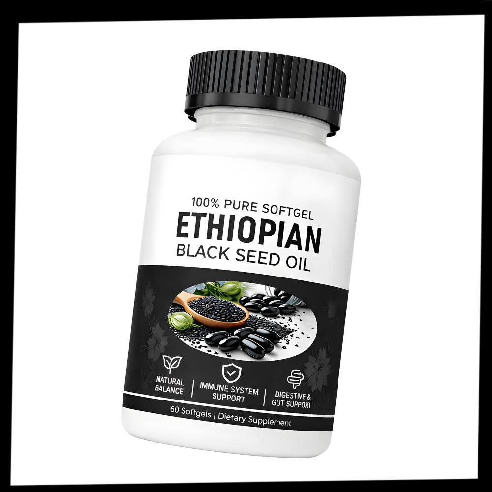 Capsules d'huile de graines de Nigelle pressées à froid - Ozerty