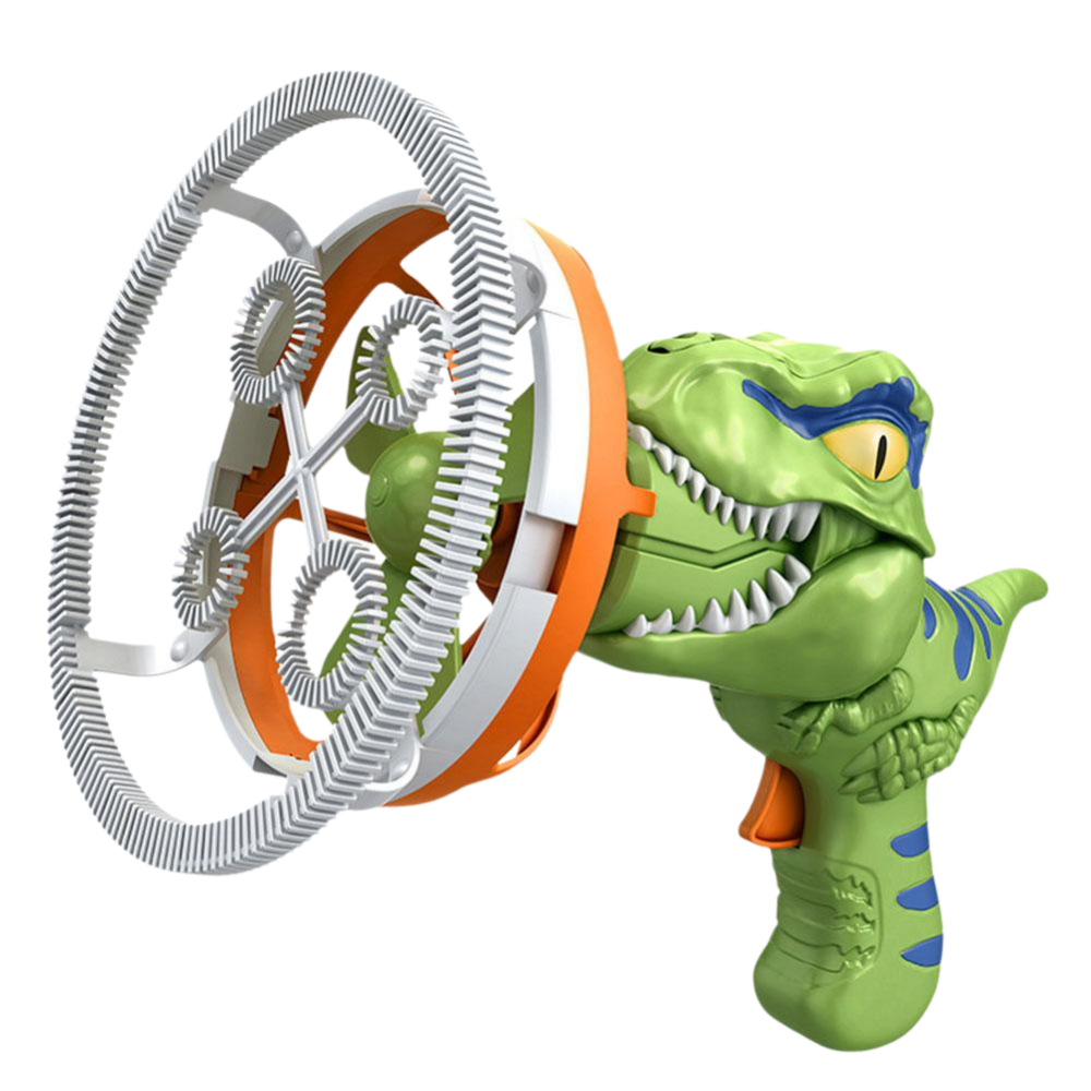 Machine à bulles colorées en forme de dinosaure
 -Vert - Ozerty