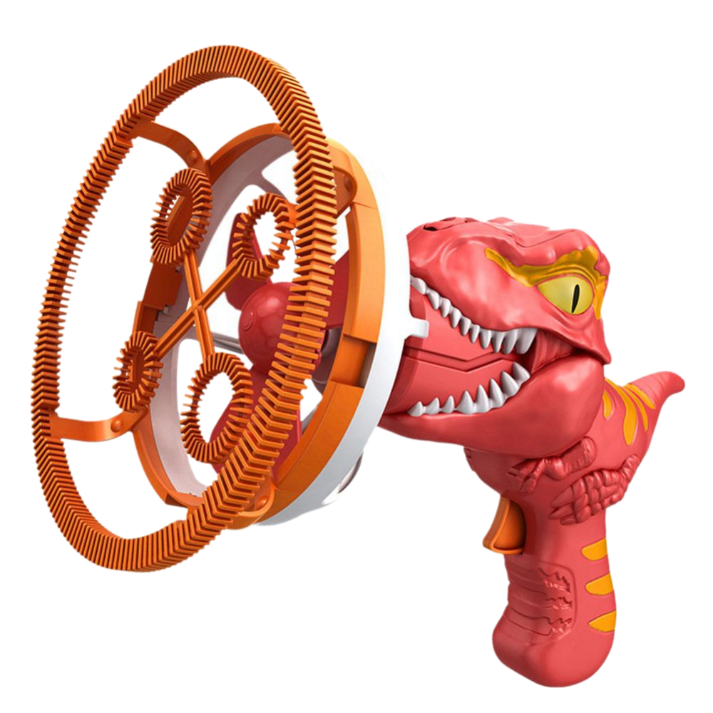 Machine à bulles colorées en forme de dinosaure
-Rouge - Ozerty