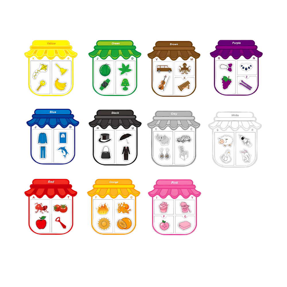 Magnets éducatifs colorés
 - Ozerty