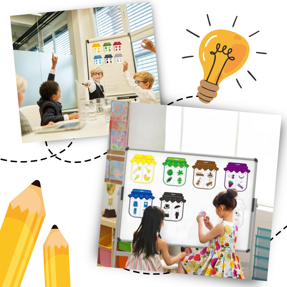 Magnets éducatifs colorés
 - Ozerty