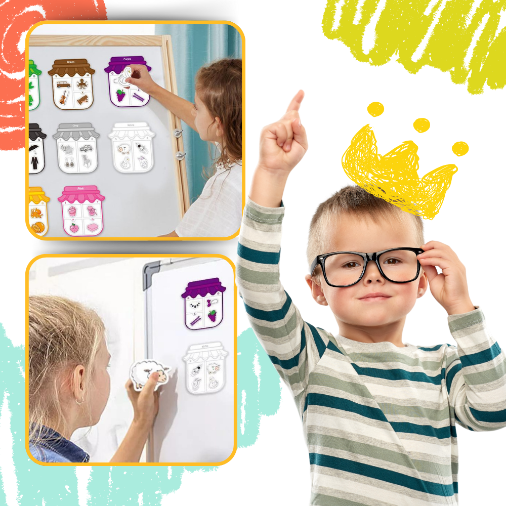 Magnets éducatifs colorés
 - Ozerty