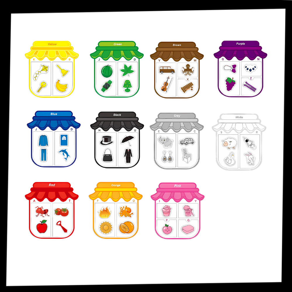 Magnets éducatifs colorés
 - Ozerty