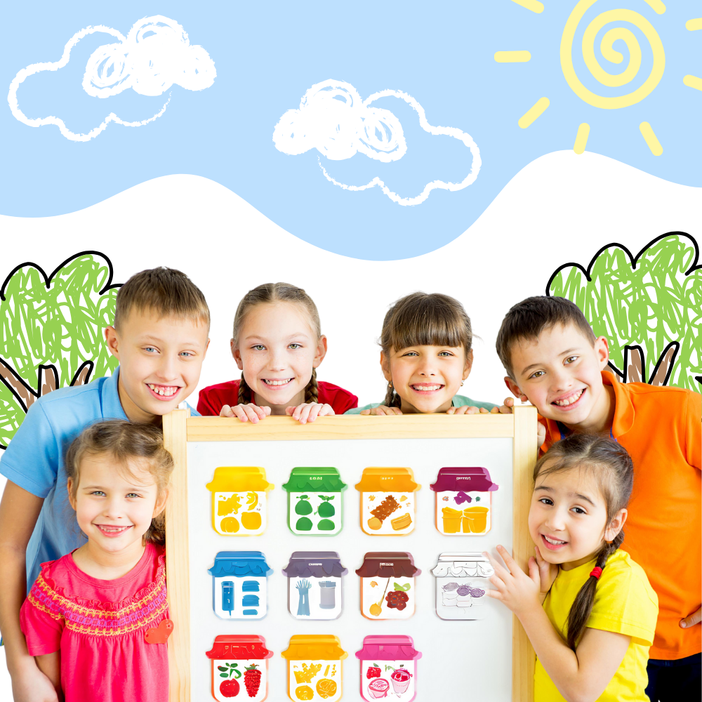 Magnets éducatifs colorés
 - Ozerty