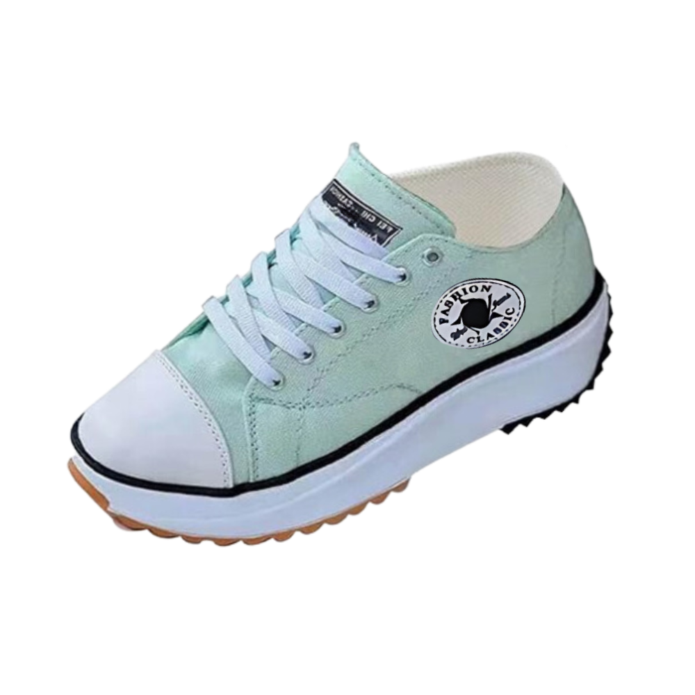 Sneakers anti-dérapantes en toile confortablement surélevées
-Vert menthe/EU35/US5/UK2Vert menthe/EU36/US6/UK3Vert menthe/EU37/US6.5/UK4Vert menthe/EU38/US7.5/UK5Vert menthe/EU39/US8.5/UK6Vert menthe/EU40/US9/UK7Vert menthe/EU41/US9.5/UK8Vert menthe/EU42/US10/UK9 - Ozerty