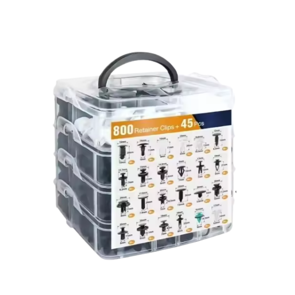 Kit complet de rivets pour voiture -800 pièces avec outils - Ozerty