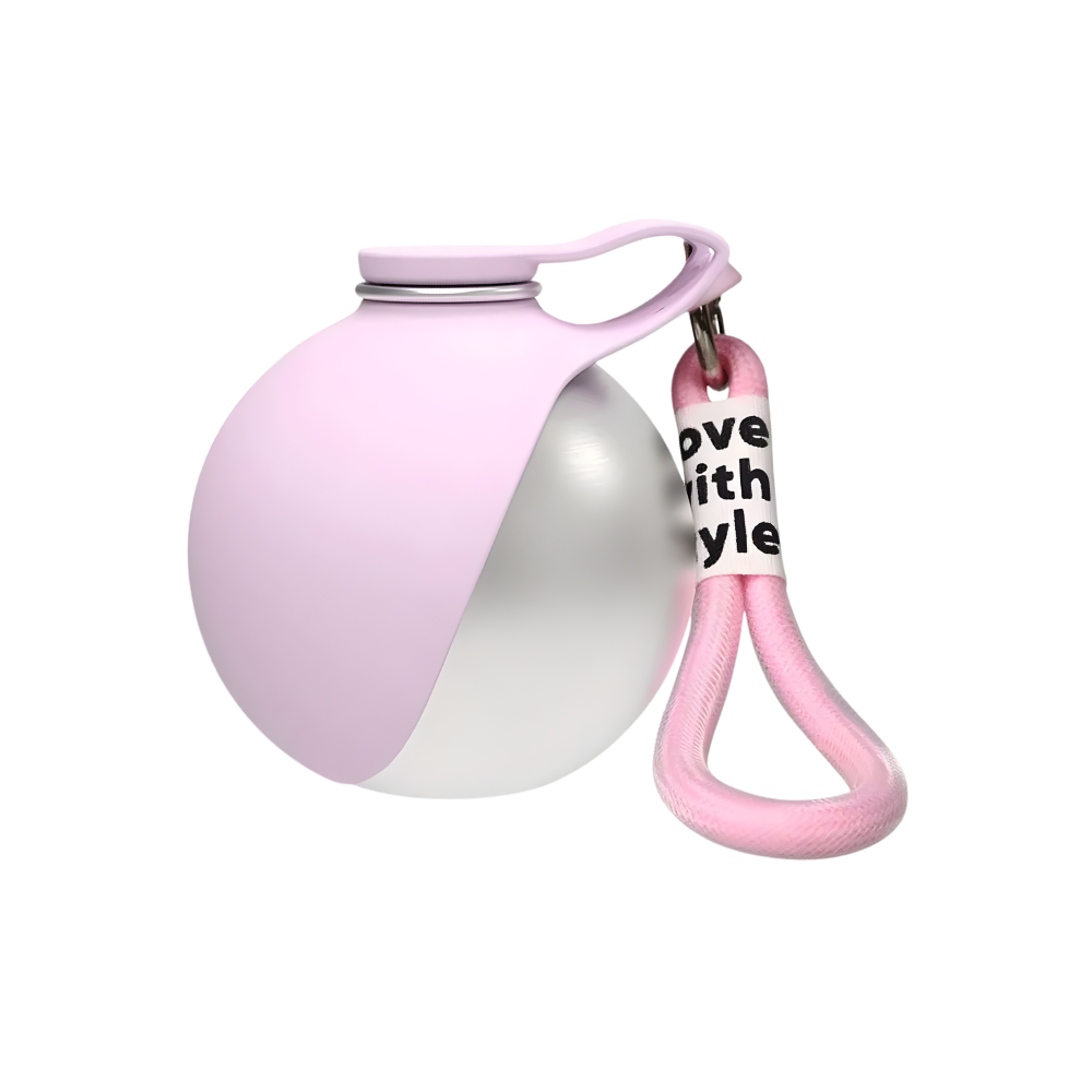 Gourde pratique pour chien -Rose - Ozerty