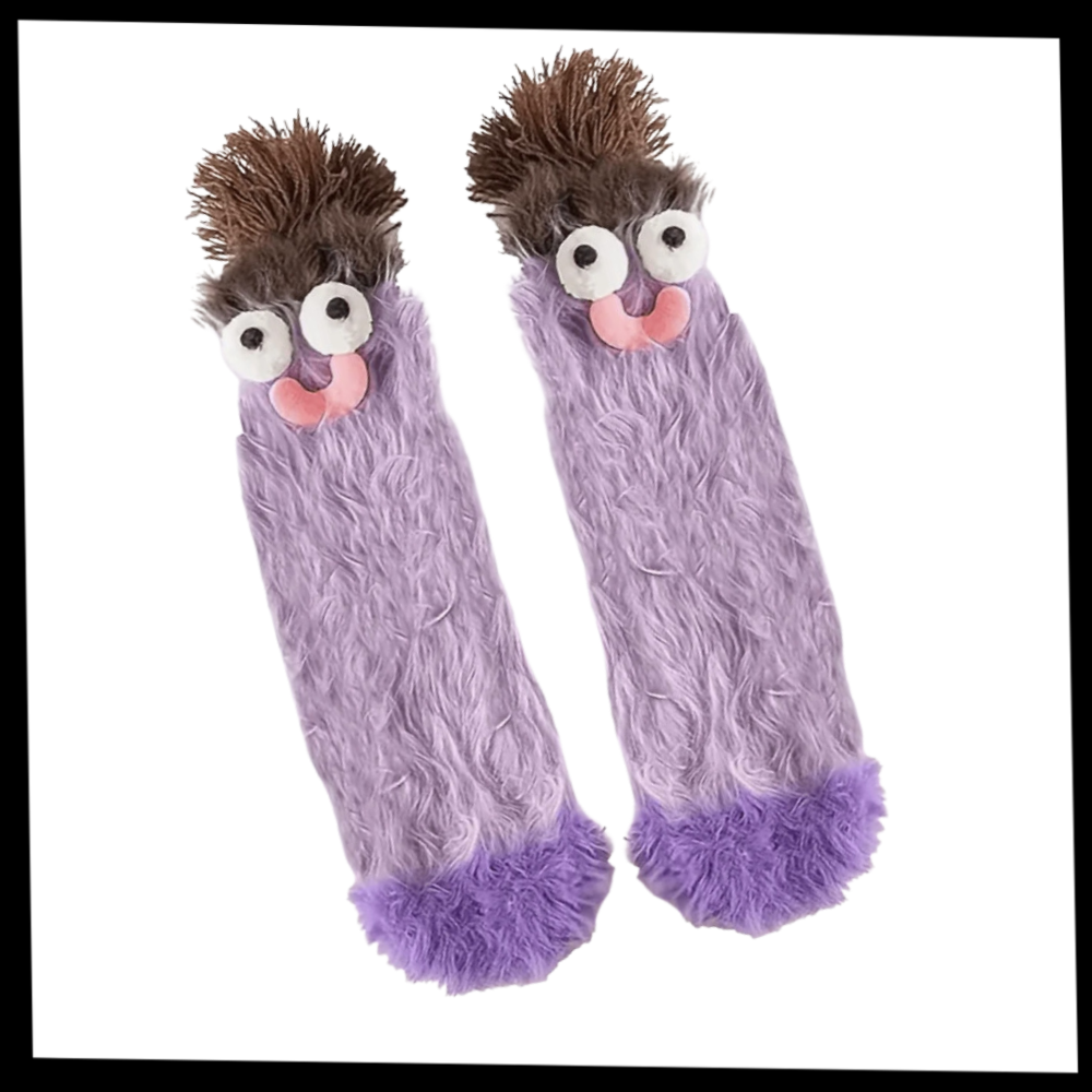 Chaussettes Funky en velours corail - Ozerty