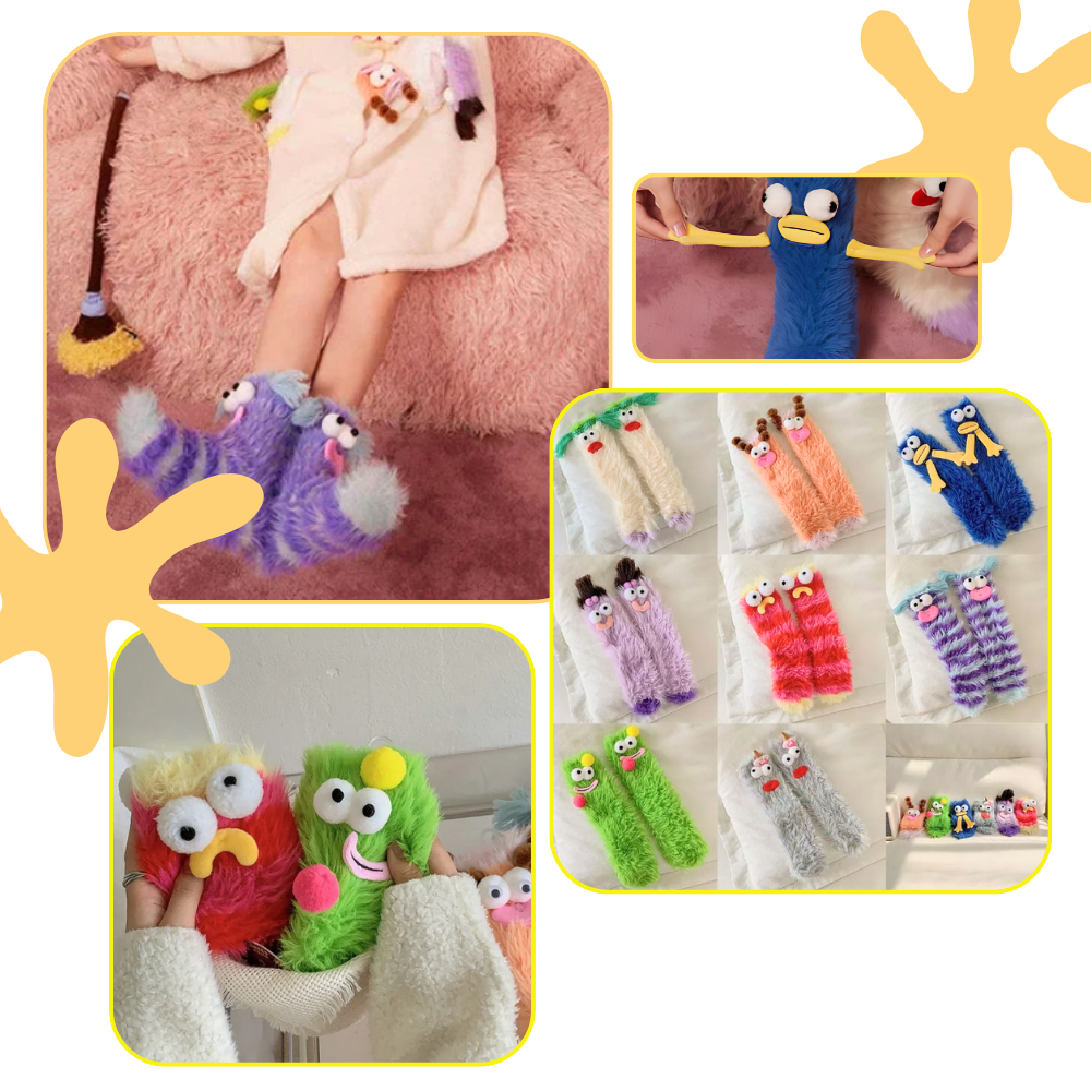 Chaussettes Funky en velours corail - Ozerty