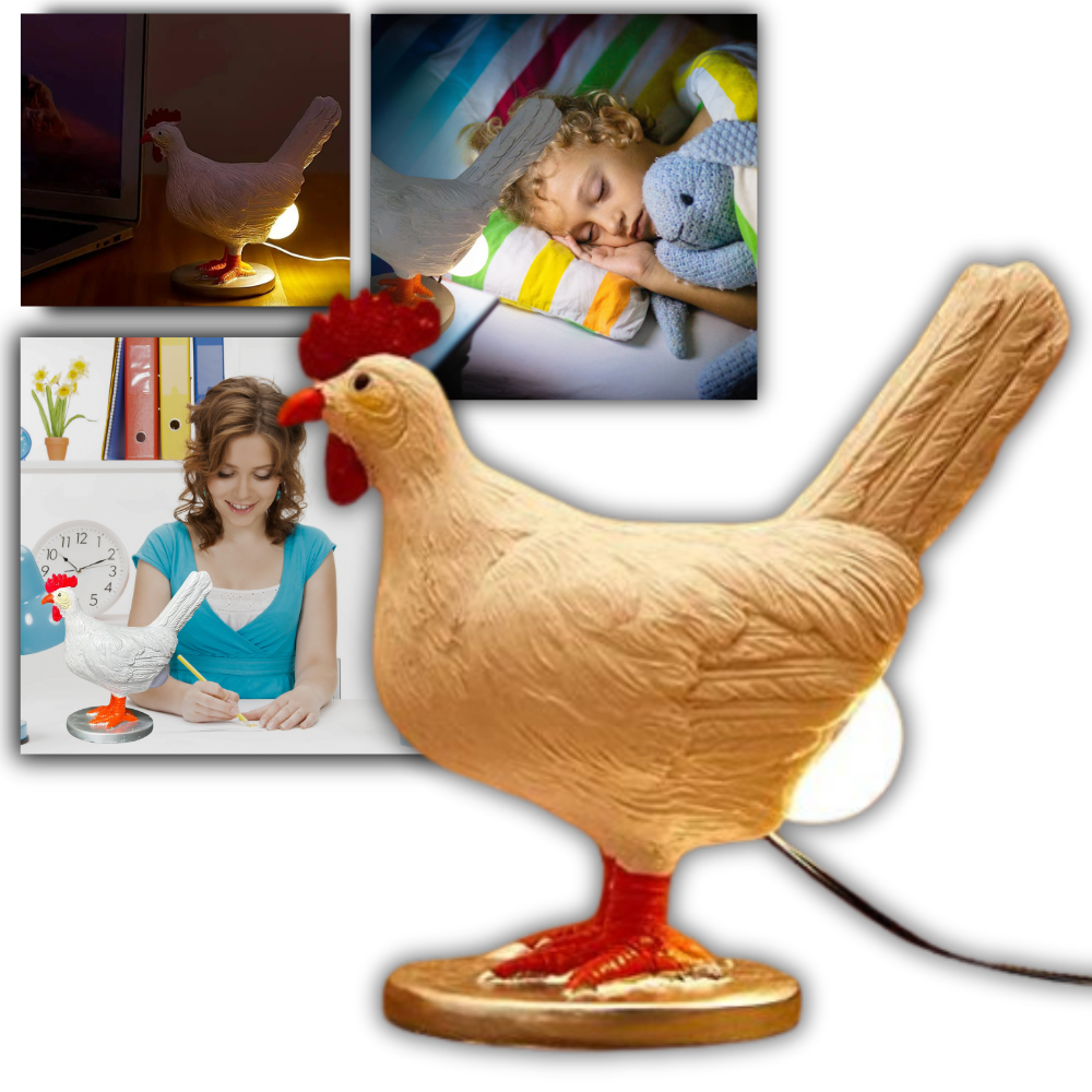 Lampe douce en forme de poule
 - Ozerty