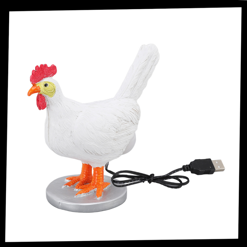 Lampe douce en forme de poule
- Ozerty