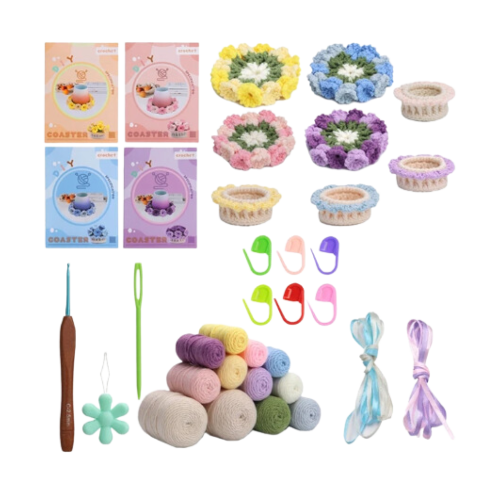 Sous-verres créatifs DIY
-Jeu de 4 couleurs - Ozerty