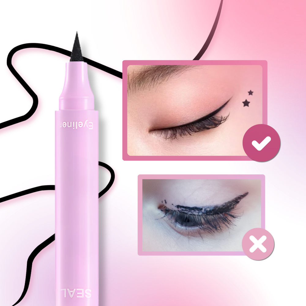 Eyeliner double têtes avec tampons de motifs - Ozerty