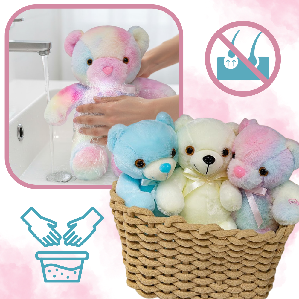 Peluche lumineuse LED en forme d'ourson - Ozerty