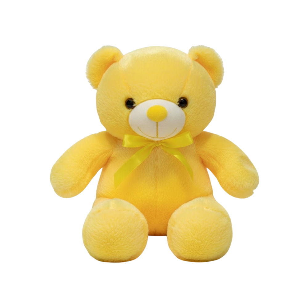 Peluche lumineuse LED en forme d'ourson -Jaune - Ozerty