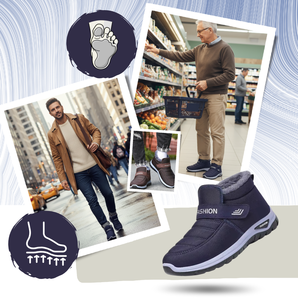 Bottines d'hiver rembourrées à isolation thermique - Ozerty