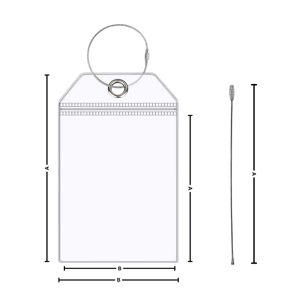 Porte-étiquettes à bagages imperméable et personnalisé - Ozerty
