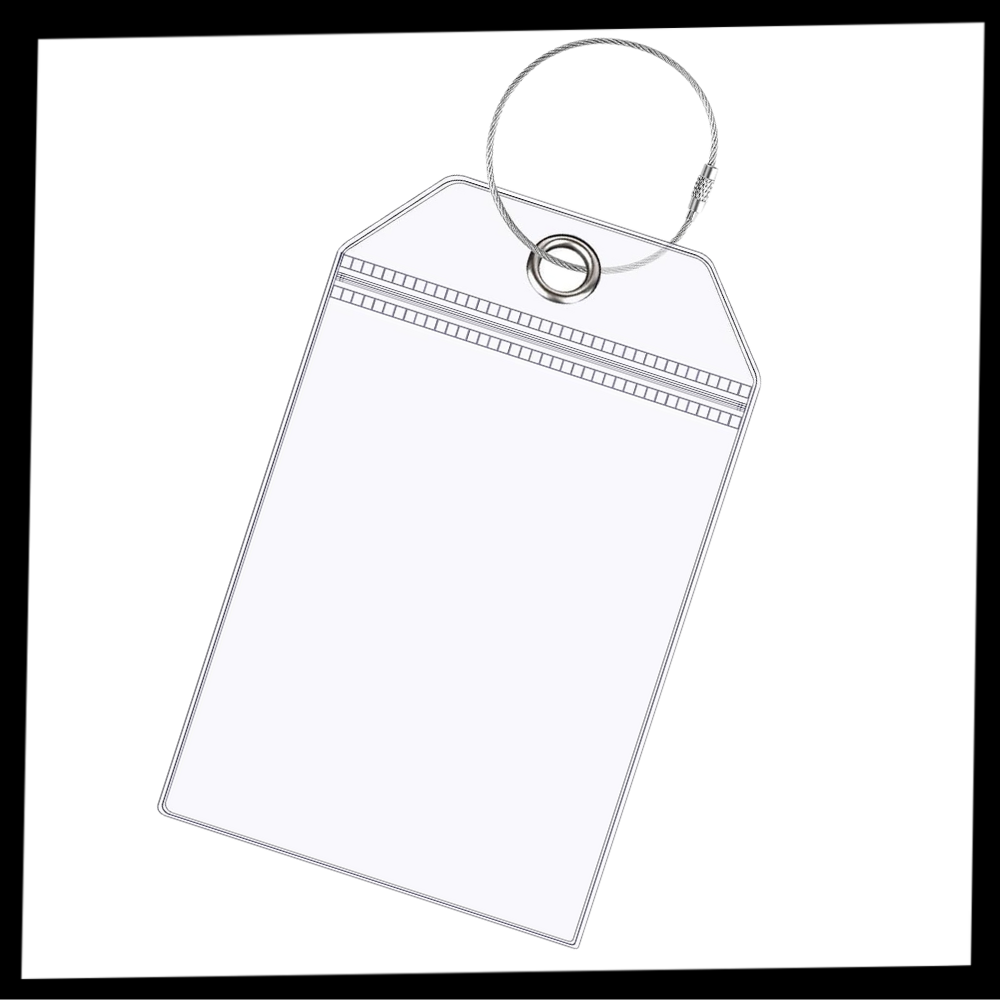 Porte-étiquettes à bagages imperméable et personnalisé - Ozerty