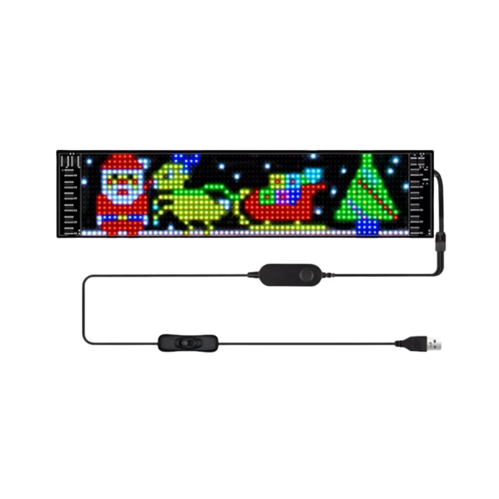 Panneau LED personnalisable et flexible
-37x9 cm - Ozerty