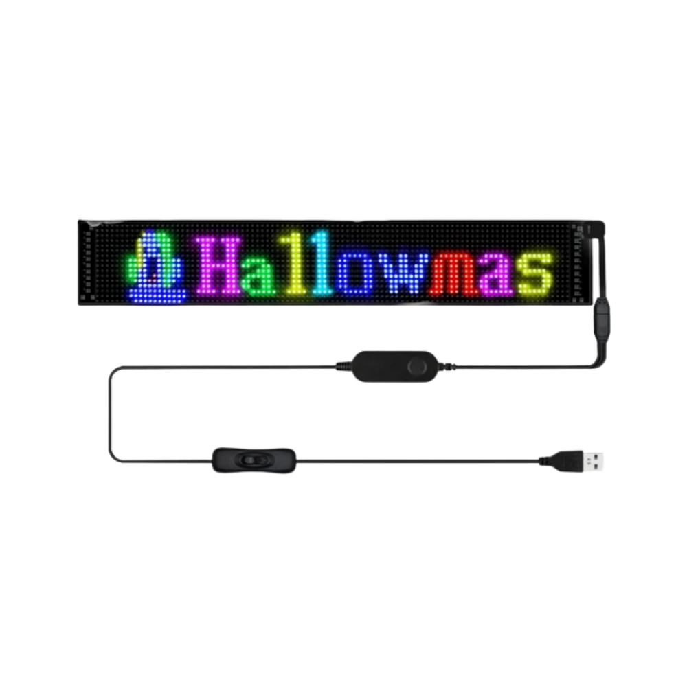 Panneau LED personnalisable et flexible
-65x10 cm - Ozerty